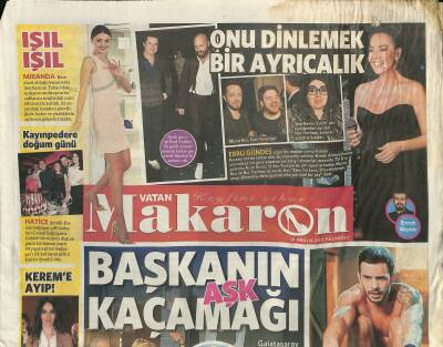 Vatan Gazetesi Makaron Eki 14 Aralık 2015 - Halit Ergenç Kanuninin Mezarını Ziyaret Edeceğim GZ117125 - 1