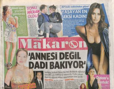 Vatan Gazetesi Makaron Eki 14 Ekim 2014 - Kenan Doğulu Yazdı , Farah Söyledi GZ117037 - 1