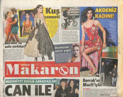 Vatan Gazetesi Makaron Eki 14 Mart 2015 - Kadir İnanır Sevgilisi Jülide Kural İle Özel Bir Geceye Katıldı GZ123275 - 1
