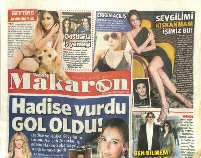 Vatan Gazetesi Makaron Eki 15 Nisan 2017 - Hadise Vurdu Gol Oldu ! GZ105715 - 1