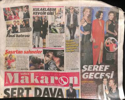 Vatan Gazetesi Makaron Eki 20 Kasım 2014 - Ahu Yağtu Oğlu Kemal İle Bebekteydi GZ98910 - 1