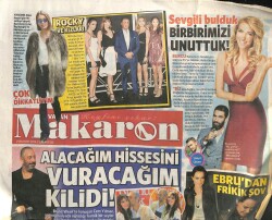 Vatan Gazetesi Makaron Eki 21 Kasım 2015 - Gökhan Töre Kaçamak Turunda GZ100923 - 2