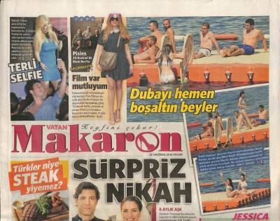 Vatan Gazetesi Makaron Eki 22 Haziran 2014 - Maslak X Largede Sahne Alan Tuğba Özerk Ayakkabılarına da Dikkat Çekti GZ105868 - 1