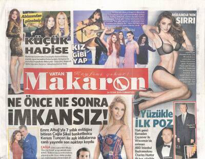 Vatan Gazetesi Makaron Eki 24 Ocak 2015 - Selçuk İnanın Eskisi Caner Erkinin Oldu GZ105203 - 1