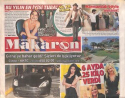Vatan Gazetesi Makaron Eki 24 Şubat 2016 - Seda Akgül 6 Ayda 25 Kilo Verdi - Tamer Karadağlı Yaptı Kazalardan Sonra Motor Kullanmayı Bıraktı GZ158414 - Gökçekoleksiyon