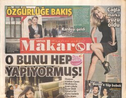 Vatan Gazetesi Makaron Eki 25 Şubat 2015 - Tuğba Ekinci 'Komşum Beni Taciz Ediyor , Devlet Korusun' GZ159962 - Gökçekoleksiyon