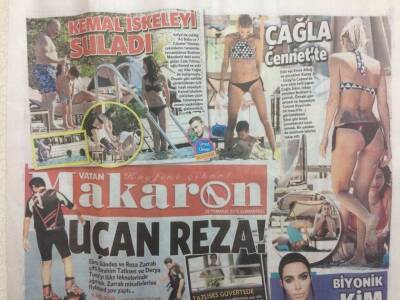 Vatan Gazetesi Makaron Eki 25 Temmuz 2015 - Ebru Gündeş Ve Reza Zarrab İbrahim Tatlısesİ Teknede Ağırladı GZ29764 - 1