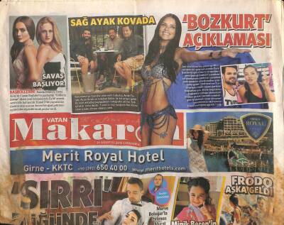 Vatan Gazetesi Makaron Eki 26 Ağustos 2015 - Erhan Çelik , Gülben Ergenin Doğum Gününü Romantik Bir Mesajla Kutladı Senin İçin Ölürüm GZ116987 - 1