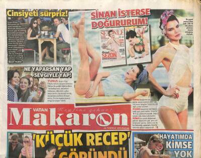 Vatan Gazetesi Makaron Eki 26 Temmuz 2015 - Kerem Alışıkın Zor Günleri GZ117134 - 1