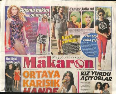 Vatan Gazetesi Makaron Eki 27 Ağustos 2014 - Sibel Can , Yeşil Peruklu Fotoğrafını Instagramdan Paylaştı GZ98453 - 1