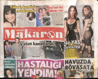 Vatan Gazetesi Makaron Eki 27 Temmuz 2015 - Geçen Yıl Skleroz Teşhisi Konulan Serdar Ortaç Tamamen İyileştiğini Açıkladı GZ100180 - 1