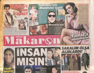 Vatan Gazetesi Makaron Eki 28 Kasım 2014 - Meryem Uzerlinin Acısı GZ116812 - 1