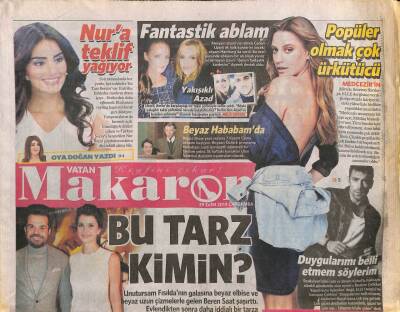 Vatan Gazetesi Makaron Eki 29 Ekim 2014 - Zerrin Özerden Zalim Single GZ105950 - 1