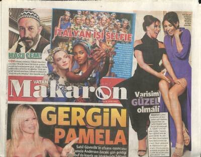 Vatan Gazetesi Makaron Eki 29 Eylül 2015 - Demet Akalın Versaceyi Boşalttı ! GZ117038 - 1