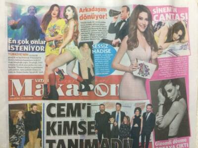Vatan Gazetesi Makaron Eki 29 Ocak 2016 - Cem Yılmazı Kimse Tanımadı GZ29765 - 1