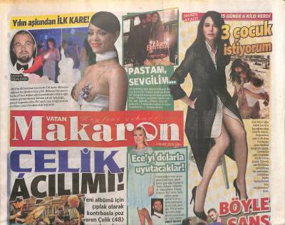 Vatan Gazetesi Makaron Eki 3 Mart 2015 - Hülya Avşar Önceki Akşam Tarabya Kıyı Balıkta Bir Doğum Günü Yemeğine Katıldı GZ117256 - 1