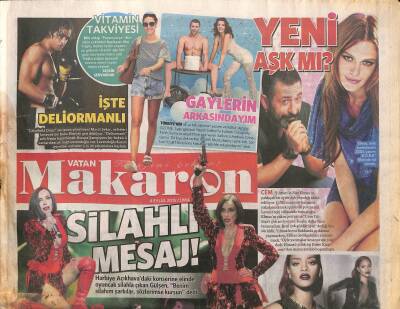 Vatan Gazetesi Makaron Eki 4 Eylül 2015 - Ayşegül Aldinç Ve Nilgün Belgün , Venedikin Altını Üstüne Getirdiler GZ116991 - 1