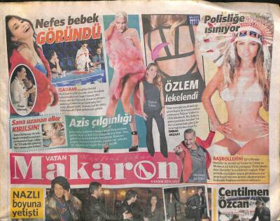 Vatan Gazetesi Makaron Eki 4 Kasım 2014 - Nilgün Belgün , Kaya Çilingiroğlunu Fena Yakaladı ! GZ106776 - 1