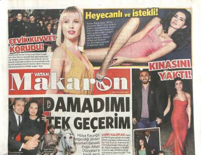 Vatan Gazetesi Makaron Eki 5 Mayıs 2015 - Erkan Petekkaya Hülya Koçyiğitin Elini Öptü GZ104428 - 1