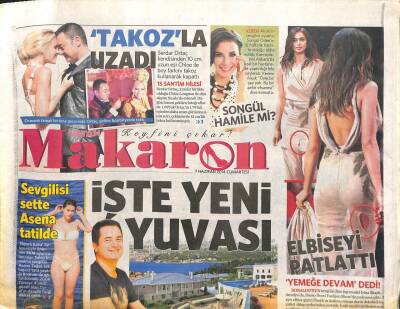 Vatan Gazetesi Makaron Eki 7 Haziran 2014 - Acun Ilıcalının Yeni Yuvası, Elbiseyi Patlattı GZ104430 - 1