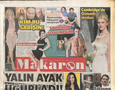 Vatan Gazetesi Makaron Eki 7 Mart 2015 - Sarp Levendoğlu Spor İçin Soyundum GZ117032 - 1