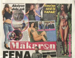 Vatan Gazetesi Makaron Eki 9 Ekim 2014 - Şarkıcı Yalın , Hazal Emre İle Bayram Tatilini Fırsat Bilip Yurtdışına Kaçtı GZ100125 - 1