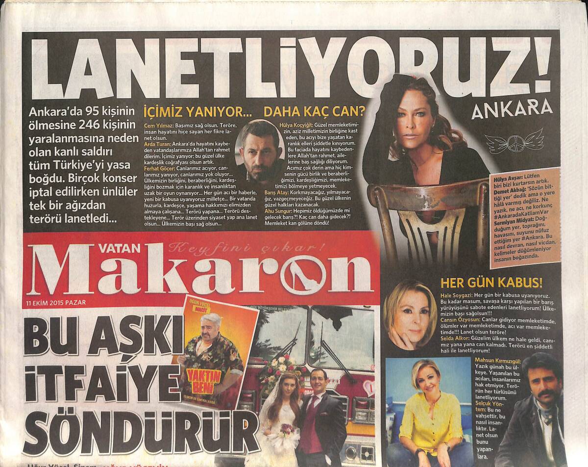 Vatan Gazetesi Maraton Eki 11 Ekim 2015 - Serdar Ortaç: İnsanlar Mutsuz Müzik Bitti - İnstagram'ın Kraliçesi Taylor Oldu GZ154737 - 1