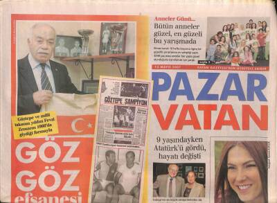 Vatan Gazetesi Pazar Eki 13 Mayıs 2007 - Duayen Antikacı Duran Tantekin Bizde Resim Alanlar , Kaç Metre diye Sorar GZ109146 - 1