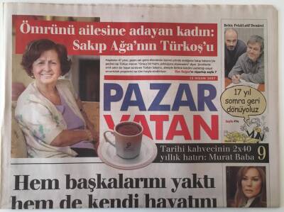 Vatan Gazetesi Pazar Eki 15 Nisan 2007 - Türkan Sabancı İle Röportaj , Rallinin Sırrı Gazda Değil Frende Gizli GZ20440 - 1