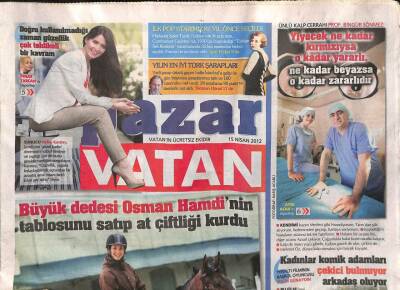 Vatan Gazetesi Pazar Eki 15 Nisan 2012 - İlk Pop Starımız 82 Yıl Önce Seçildi GZ113304 - 1