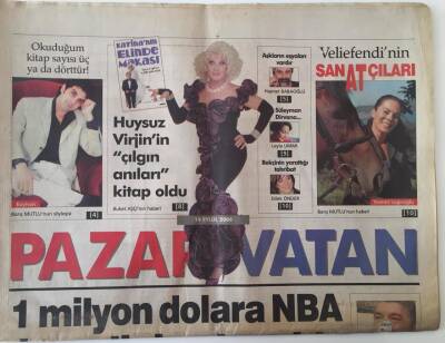 Vatan Gazetesi Pazar Eki 19 Eylül 2004 - İbrahim Kutluay 1 Milyon Dolara NBA Hayalini Satın Aldı GZ18767 - 1