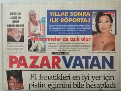 Vatan Gazetesi Pazar Eki 19 Haziran 2005 Bülent Ersoyla Yıllar Sonra İlk Röportaj -GZ33274 - 1