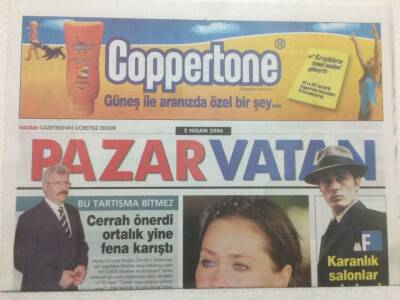 Vatan Gazetesi Pazar Eki 2 Nisan 2006 - Hülya Avşar Bunu da Moda Yaptı Depresyon GZ47925 - 1