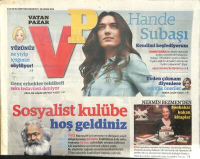 Vatan Gazetesi Pazar Eki 22 Kasım 2015 - Arda Turan İle Burcu Esmersoy Bir Ödül Töreninde... GZ117113 - 1