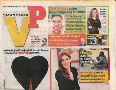 Vatan Gazetesi Pazar Eki 22 Şubat 2015 - Nihat Doğanın Bitmeyen Gafları GZ117097 - 1