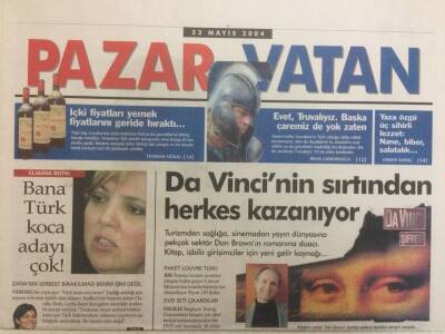 Vatan Gazetesi Pazar Eki 23 Mayıs 2004 - Tarkan,Popstar Oldum Ama Param Yok GZ35381 - 1