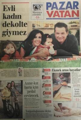 Vatan Gazetesi Pazar Eki 30 Mart 2008-Acun IlıcalıEvli Kadın Dekolte Giymez GZ45486 - 2