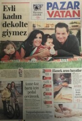 Vatan Gazetesi Pazar Eki 30 Mart 2008-Acun IlıcalıEvli Kadın Dekolte Giymez GZ45486 - 1