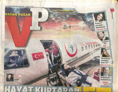Vatan Gazetesi Pazar Eki 31 Mart 2013 - Anjelika Akbar Tüm Dünyayı Dolaştı Türkiyede Huzur Buldu GZ105121 - 1