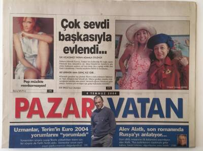 Vatan Gazetesi Pazar Eki 4 Temmuz 2004 - Uzmanlar Fatih Terimin Euro 2004 Yorumlarının Yorumladı GZ18150 - 1
