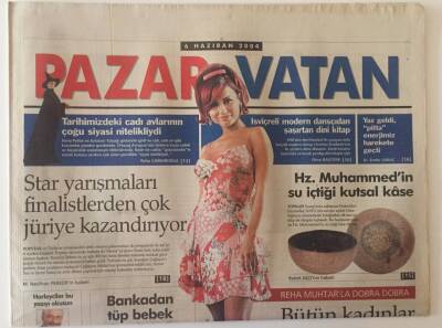 Vatan Gazetesi Pazar Eki 6 Haziran 2004 - Reha Muhtarla Dobra Dobra GZ22536 - 1