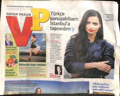 Vatan Gazetesi Pazar Eki 6 Nisan 2014 - Sedef İybara İlham Veren Mutfak GZ100038 - 2