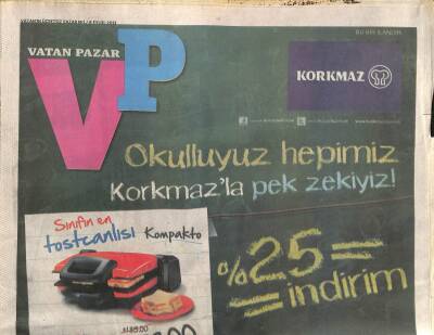 Vatan Gazetesi Pazar Eki 8 Eylül 2013 - Tülin Şahin Güzelliği Ruhen Beslemek Gerek GZ116416 - 1