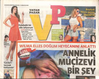 Vatan Gazetesi Pazar Eki 9 Ağustos 2015 - Cennet Koyunda II Riccio Ziyafeti - Yakın Ve Ucuz Cennet Karadağ GZ119633 - 1