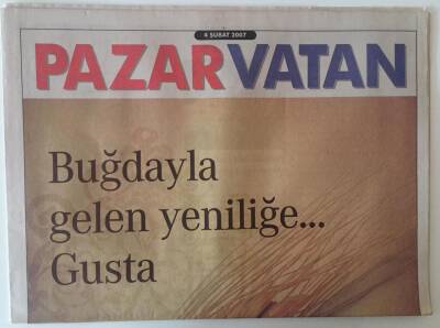 Vatan Gazetesi Pazar Vatan Eki 4 Şubat 2007 - Bütün Dünya Uzayda Türkiye İzleyici Koltuğunda GZ22679 - 1
