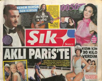 Vatan Gazetesi Şık Eki 12 Aralık 2014 - Kerem Bürsin Sen Kimsin - Mustafa Ceceli Dalga Geçti GZ100308 - 1