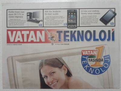 Vatan Gazetesi Teknoloji Eki 24 Nisan 2008 - Dijital Anılar İçin Harcanan Para - Doğum Günü Hediyesi GZ52948 - 1