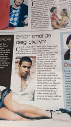 Vatan Gazetesi TV Eki 6 Mart 2007 - Emrah Şimdi de Dergi Çıkarıyor - Sinan Çetin , Romantik Sohbetten Sıkıldı GZ114733 - 2