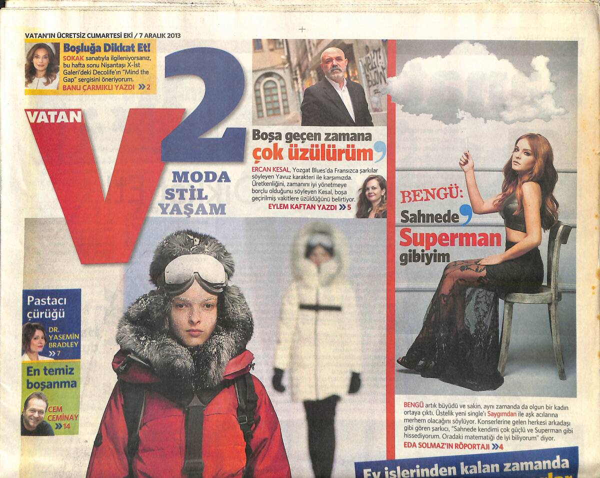 Vatan Gazetesi V 2 Eki 7 Aralık 2013 - Bengü 