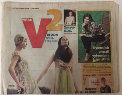 Vatan Gazetesi Vatan 2 Eki 11 Mayıs 2013 - Hatice Şendil İle Röportaj , Mezuniyet Gecesinde 70lerin Şıklığı GZ28090 - 1